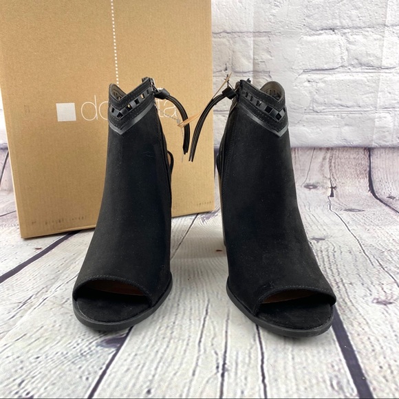 Dolcetta black open toed booties size 8 - Picture 3 of 9